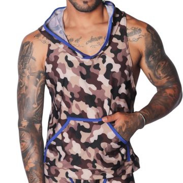 Gigo Trend Hoody T-Shirt - Blauw