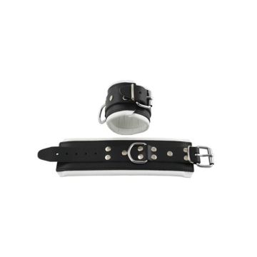 Leren Polsboeien Wit Gevoerd*