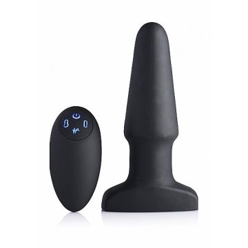 Opblaasbare en Vibrerende Buttplug met Afstandsbediening*