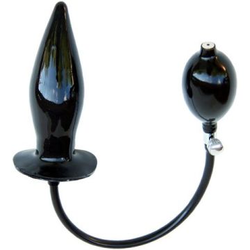 Opblaasbare Rubberen Buttplug L - Solid 