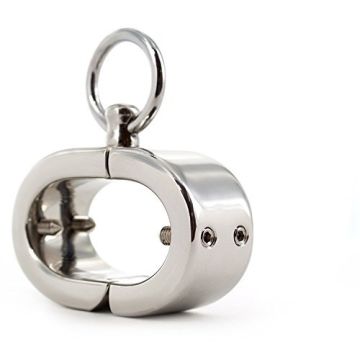 RVS Testicle Shackle With Spikes - 670 gram