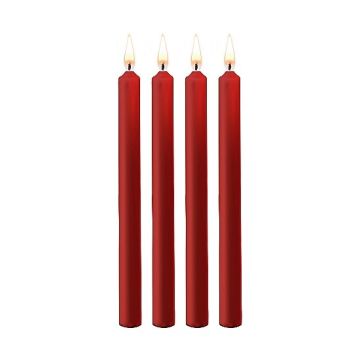 SM Kaarsen Large 4-Pack - Rood