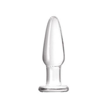 Taps toelopende Buttplug Crystal Small - Transparant*