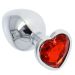 Buttplug met Hartvormige Basis - Medium* Buttplug met Hartvormige Basis - Medium*