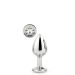 Zilveren Buttplug Gleaming - S* Zilveren Buttplug Gleaming - S*