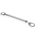Spreidstang met hand- of enkelboeien - Zilver Spreidstang met hand- of enkelboeien - Zilver