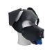 Leren Floppy Dog Masker Mister B - Zwart & Bruin