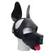Mister B Leather Shaggy Dog Hood - Black