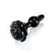Icicles No. 77 - Rosebud Buttplug - Zwart