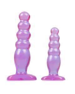 Doc Johnson - Crystal Jellies Anal Delight Trainer Kit - Paars