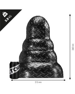 Stretch'r Tripole Buttplug XL - Zwart afmeting