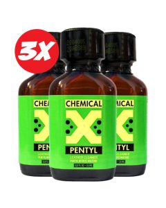 Chemical X Pentyl Poppers - 24ml - 3 X