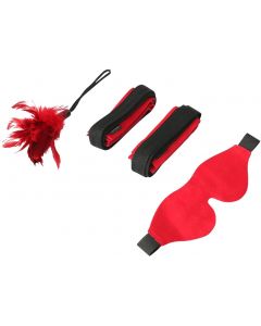 Bondage Kit Sexy Slave Kit - Zwart / Rood
