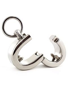 RVS Testicle Shackle With Spikes - 670 gram