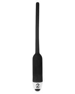 Siliconen Vibrerende Dilator - Zwart