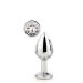 Zilveren Buttplug Gleaming - M* Zilveren Buttplug Gleaming - M*