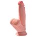 Triple Density Dildo met Zwingende Ballen  17.8 cm*