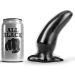 All Black 45 Kromme Anaal Dildo - 13 cm