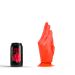All Black Frank Buttplug Rood - 21 cm