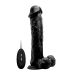Vibrerende realistische vibrator met zuignap Zwart - 30 cm Vibrerende realistische vibrator met zuignap Zwart - 30 cm