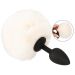 Buttplug Fluffy Tail Maat S - Wit