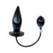 Opblaasbare Butt Plug Harde Kern - Zwart XL
