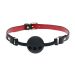 Silicone Ball Gag Milan Collection - Zwart/Rood Silicone Ball Gag Milan Collection - Zwart/Rood