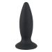 Oplaadbare Buttplug met Vlakke Basis M - Black Velvets