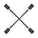 Hog Tie Cross Bar met Boeien - Zwart