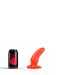 All Black Theo Buttplug Rood - 13 cm