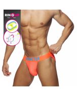 Addicted Ring Up Neon Mesh Bikini - Neon Oranje