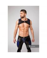 Maskulo Armored Color-Under Holster Chest Harness - Blue voorkant