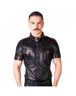 Prowler RED Slim Fit Police Shirt Black/Red