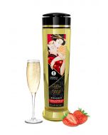 Shunga - Organica Massage Olie Sparkling Strawberry Wine 240 ML