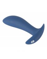 Vibrerende Buttplug - Blauw zijkant