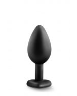 Zwarte Luxe Buttplug met Juweel Temptasia - Small