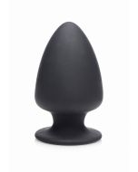 Zwarte Squeezable Buttplug - Small
