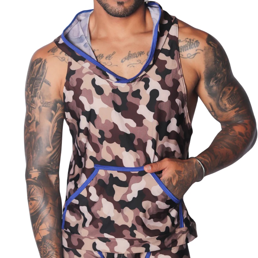 Gigo Trend Hoody T-Shirt - Blauw