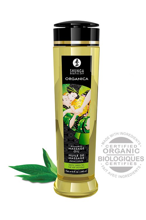 Shunga - Organica Massage Olie Exotic Green Tea 240 ML*