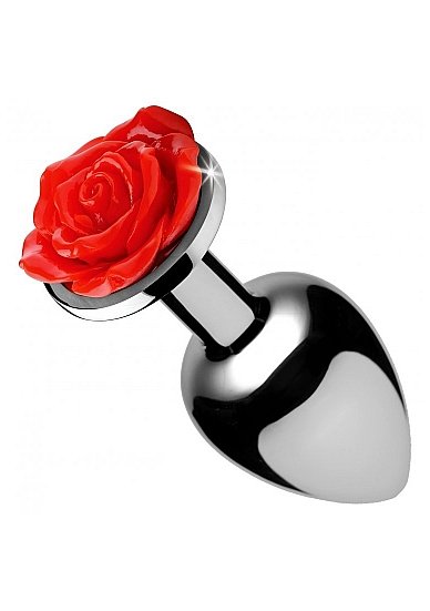 Red Rose Anal Plug M - Rood*
